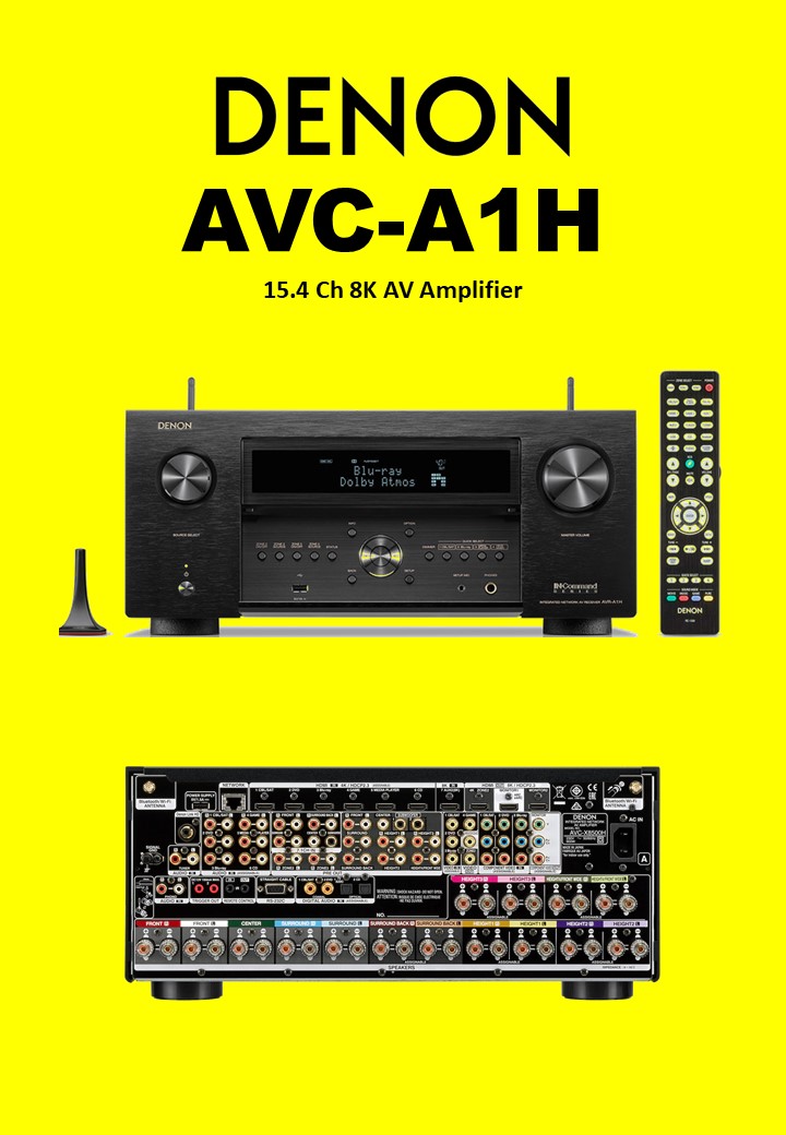 DENON AVC-A1H 15.4 Ch 8K AV Amplifier