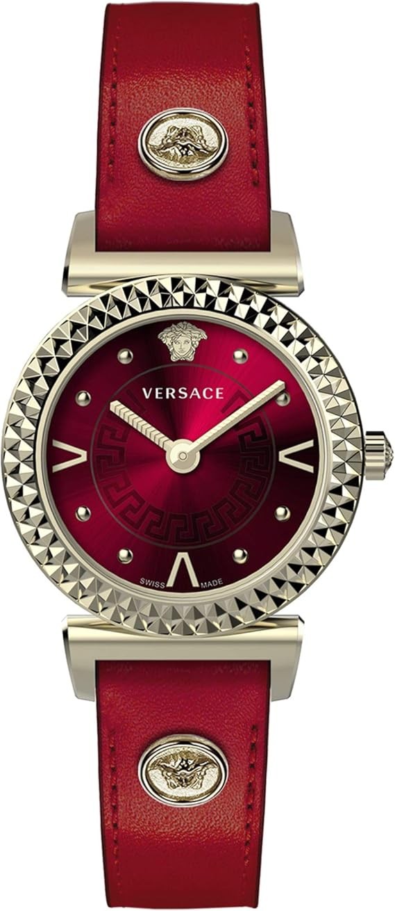 Versace Womens Red 27 mm Miny Vanity Watch VEAA00318